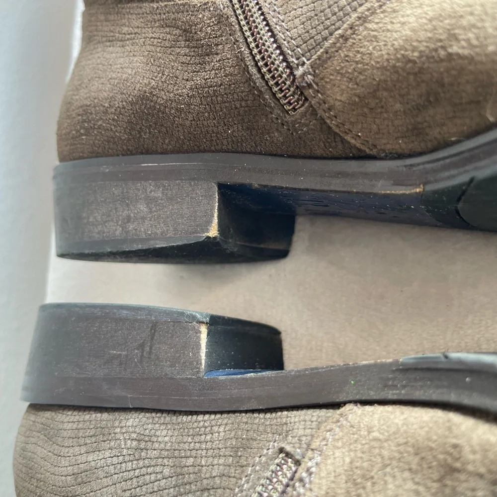 Aldo Men's‎ Dark Brown Suede Chukka Ankle Boots with Side Zip